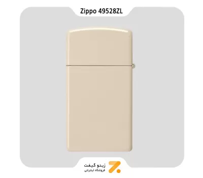 فندک زیپو اسلیم کرم رنگ مدل 49528 زد ال-​Zippo Lighter 49528ZL Slim Flat Sand Zippo Lighter