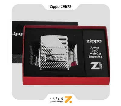 فندک زیپو اصل ZIPPO BOLTS DESIGN کد 29672-Zippo Lighter 29672 167 ZIPPO BOLTS DESIGN