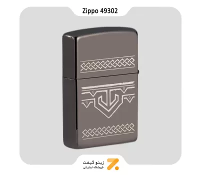 فندک زیپو بلک آیس طرح اودین مدل 49302-Zippo Lighter 49302 150 ODIN DESIGN
