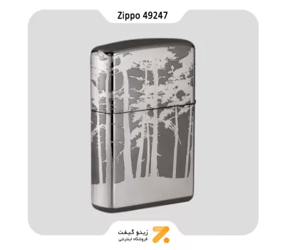فندک زیپو بلک آیس طرح جنگل مدل 49247-Zippo Lighter 49247 150 SASQUATCH IN WOODS DESI