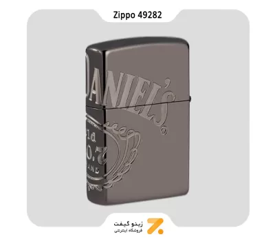 فندک زیپو بلک آیس طرح جک دنیلز مدل 49282-Zippo Lighter 49282 Jack Daniel's Armor Black ice