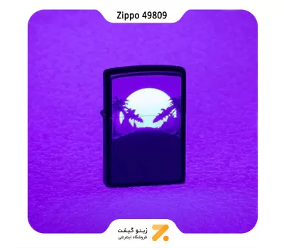 فندک زیپو بلک لایت طرح غروب مدل 49809-Zippo Lighter 49809 218 SUNSET BLACK LIGHT DES