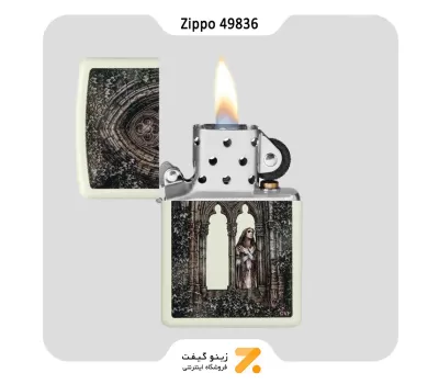 فندک زیپو بلک لایت طرح ویکتوریا فرانس مدل 49836-Zippo Ligter 49836 49193 VICTORIA FRANCES