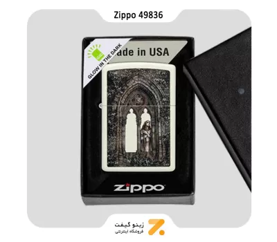 فندک زیپو بلک لایت طرح ویکتوریا فرانس مدل 49836-Zippo Ligter 49836 49193 VICTORIA FRANCES