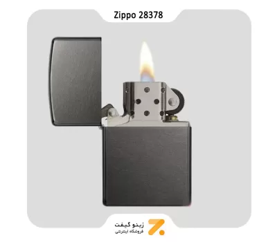 فندک زیپو خاکستری تیره مدل 28378-Zippo Lighter 28378 REG GRAY DUSK MT LTR