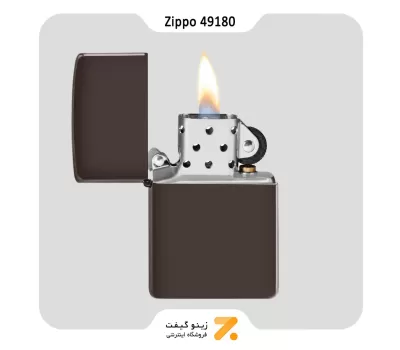 فندک زیپو رنگ قهوه ای تیره مدل 49180-Zippo Lighter 49180 REG BROWN MATTE