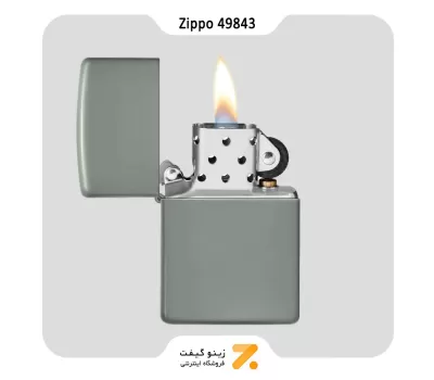 فندک زیپو سبز مدل 49843-​Zippo Lighter 49843 SAGE GREEN MATTE