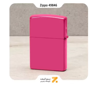 فندک زیپو صورتی پر رنگ مدل 49846-​Zippo Lighter ​49846 FREQUENCY MATTE