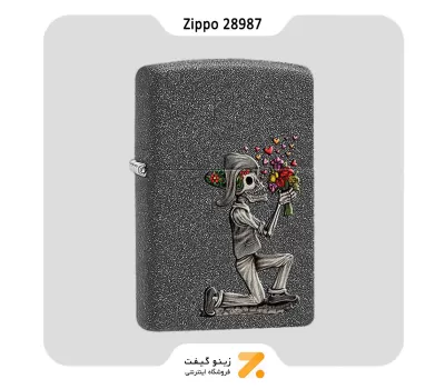 فندک زیپو طرح اسکلت مدل 28987-Zippo Lighter 28987 211 DAY OF DEAD SKULLS SET