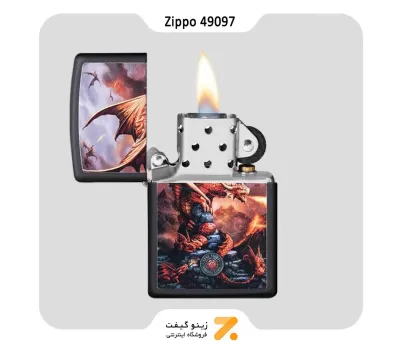 فندک زیپو طرح اژدها مدل 49097-Zippo Lighter 49097 218 ANNE STOKES COLLECTION