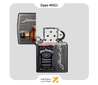فندک زیپو طرح جک دنیلز مدل 49321-​​Zippo Lighter 49321 28378 JACK DANIELS