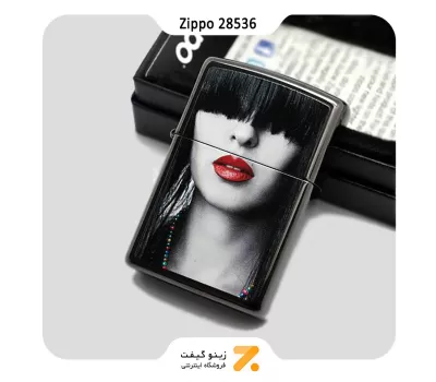فندک زیپو طرح دختر مدل 28536-Zippo Lighter ​28536 Red Lips