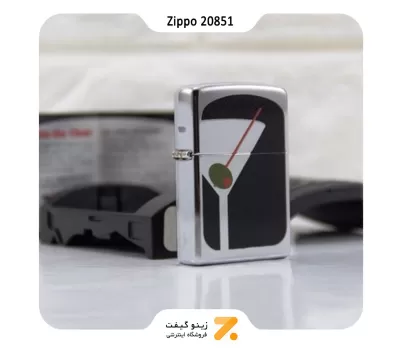 فندک زیپو طرح ساعت کوکتل مدل 20851-​Zippo Lighter 20851 Cocktail Hour