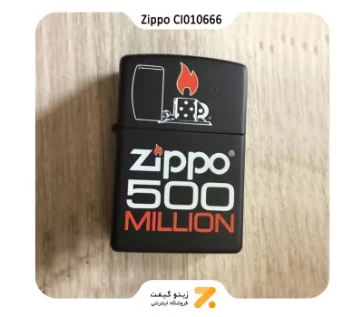 فندک زیپو طرح فندک زیپو و نوشته ۵۰۰ میلیون زیپو مدل سی آی 010666-Zippo Lighter 218 CI010666 SOL 500TH MILLION