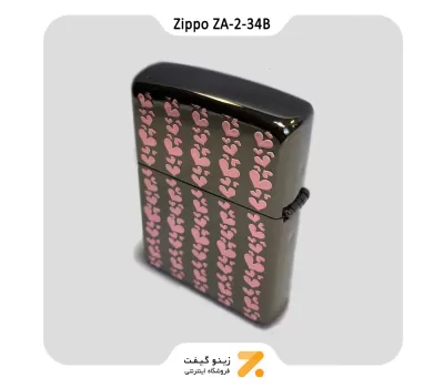 فندک زیپو طرح قلب مدل زد ای 2-34 بی-​Zippo Lighter ZA-2-34B HEART LINE