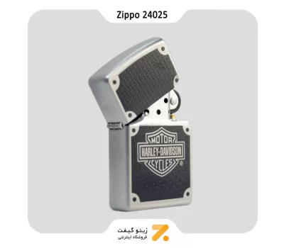 فندک زیپو طرح لوگو هارلی دیویدسون مدل 24025-​Zippo Lighter 24025-205 HD CARBON FIBER
