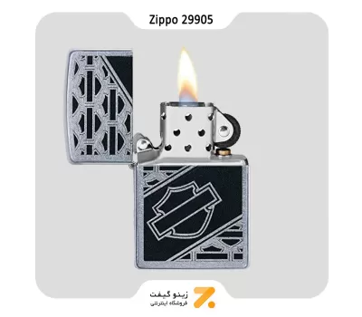 فندک زیپو طرح لوگو هارلی دیویدسون مدل 29905-​Zippo Lighter 29905 207 HARLEY DAVIDSON