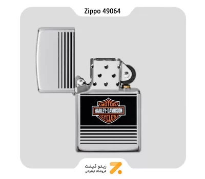 فندک زیپو طرح لوگو هارلی دیویدسون مدل 49064-​Zippo Lighter 49064 250 HARLEY DAVIDSON