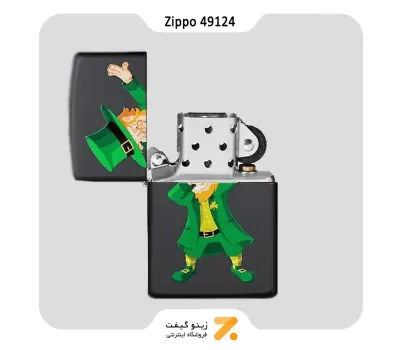 فندک زیپو طرح لپرکان مدل 49124-Zippo Lighter ​49124 218 DABBING LEPRECHAUN DES