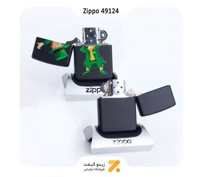 فندک زیپو طرح لپرکان مدل 49124-Zippo Lighter ​49124 218 DABBING LEPRECHAUN DES