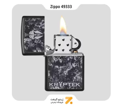 فندک زیپو طرح و لوگوی برند کریپتک  مدل 49333-​Zippo Lighter 49333 218 KRYPTEK