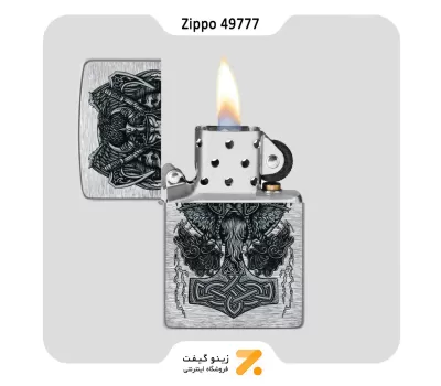 فندک زیپو طرح وایکینگ مدل 49777-Zippo Lighter 49777 200 VIKING DESIGN