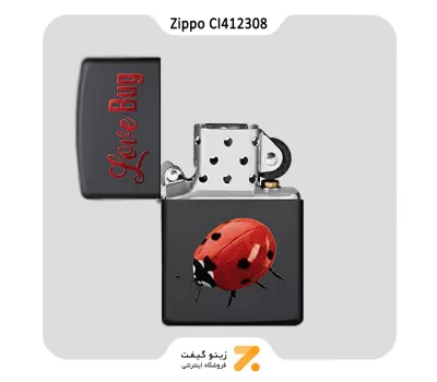 فندک زیپو طرح کفشدوزک مدل سی آی 412308-​Zippo Lighter ​218 CI412308 LOVE BUG