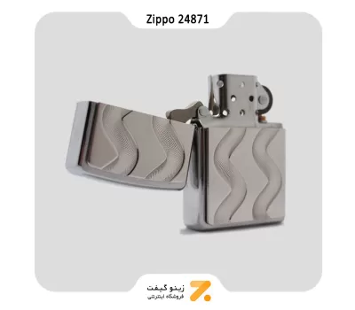 فندک زیپو طرح گردباد مدل 24871-Zippo Lighter ​24871-000009 200-DOUBLE TWISTER 24871