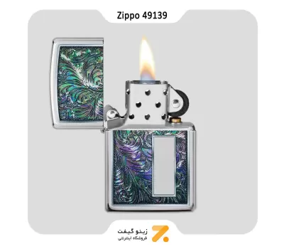 فندک زیپو طرح گلهای رنگارنگ مدل 49139-Zippo Lighter ​49139-250 COLORFUL VENETIAN DESIG