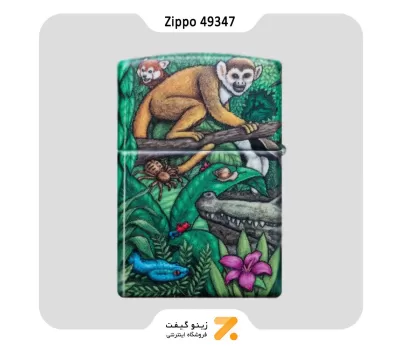 فندک زیپو لیمیتد ادیشن شبرنگ مدل 49347 طرح جنگل-​Zippo 25th Anniversary Mysteries of the Forest Limited Edition 49347 Feuerzeug