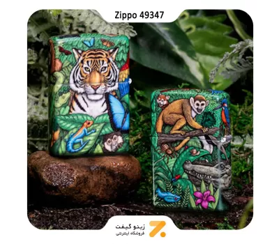 فندک زیپو لیمیتد ادیشن شبرنگ مدل 49347 طرح جنگل-​Zippo 25th Anniversary Mysteries of the Forest Limited Edition 49347 Feuerzeug
