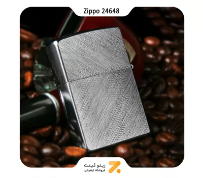 فندک زیپو مدل 24648-​Zippo Lighter 24648 REG HERRINGBONE SWEEP
