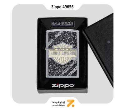 فندک زیپو مدل 49656 طرح لوگو هارلی دیویدسون-Zippo Lighter 49656 207 HARLEY DAVIDSON