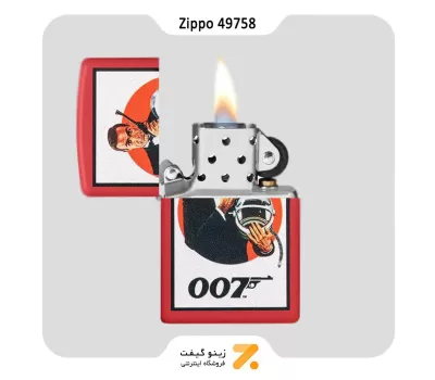 فندک زیپو مدل 49758 طرح جیمزباند-​Zippo Lighter 49758 233 BOND BT ALL