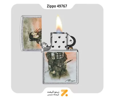 فندک زیپو مدل 49767 طرح سامورایی-Zippo Lighter 49767 207 LUIS ROYO