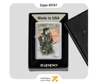 فندک زیپو مدل 49767 طرح سامورایی-Zippo Lighter 49767 207 LUIS ROYO