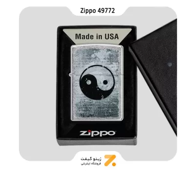 فندک زیپو مدل 49772 طرح یین و یانگ-Zippo Lighter 49772 207 YIN YANG DESIGN