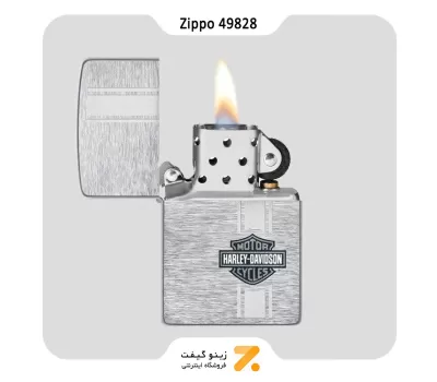 فندک زیپو مدل 49828 طرح لوگو هارلی دیویدسون-Zippo Lighter 49828 200 HARLEY DAVIDSON