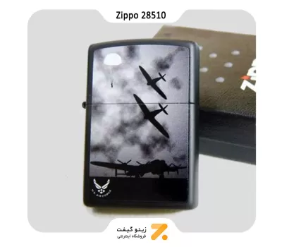 فندک زیپو مشکی طرح نیروی هوایی امریکا مدل 28510-​Zippo Lighter 28510 Usaf