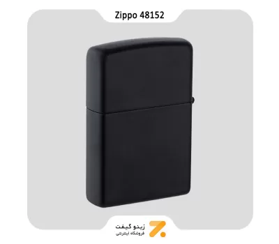 فندک زیپو مشکی طرح گل طلایی مدل 48152-​Zippo Lighter 48152 218 Golden Floral Design
