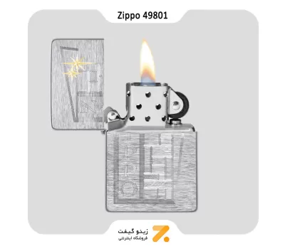 فندک زیپو وینتیج مدل 49801 طرح زیپو دیزاین-Zippo Lighter 49801 230.25 RETRO ZIPPO DESIGN
