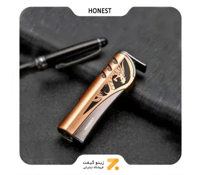 فندک گازی بژ هانست مدل 2201-64-​Honest Lighter SN-LIHN-2201-64
