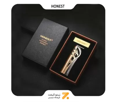 فندک گازی بژ هانست مدل 2201-64-​Honest Lighter SN-LIHN-2201-64