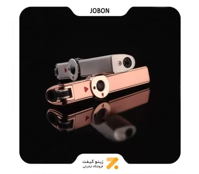 فندک گازی جوبون رزگلد مدل متال فلاینت-​Jobon Metal Flint Torch Lighter