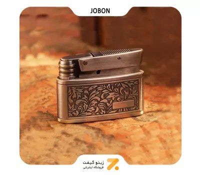 فندک بنزینی جوبون طلایی مدل وینتیج-​Jobon Lighter SN-LIJB-2202-39