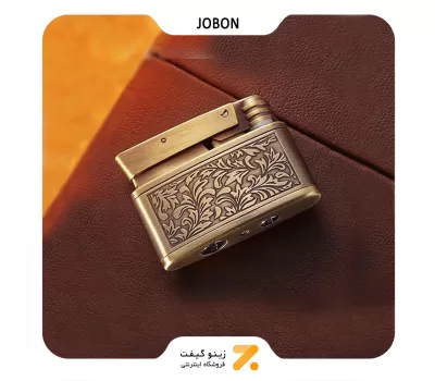 فندک بنزینی جوبون طلایی مدل وینتیج-​Jobon Lighter SN-LIJB-2202-39