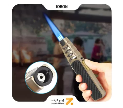 فندک گازی جوبون مشکی مدل توربو جت-​JOBON Super Firepower Jet Torch Turbo Lighter