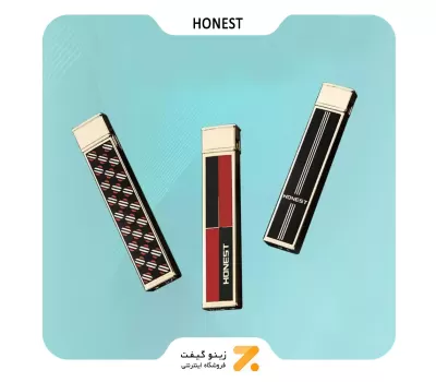 فندک گازی طلایی هانست مدل 2201-51-Honest Lighter SN-LIHN-2201-51