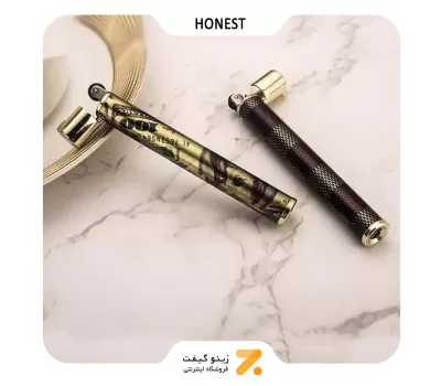 فندک گازی طلایی هانست مدل مدادی-Honest Lighter SN-LIHN-2201-46