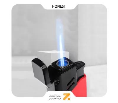 فندک گازی قرمز هانست مدل 2201-61-Honest Lighter ​SN-LIHN-2201-61